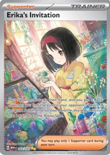 Erika's Invitation Special Illustration Rare - 203/165 - Scarlet & Violet 151