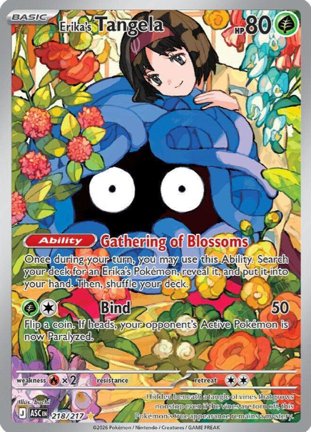 Erika's Tangela Illustration Rare - 218/217 - Ascended Heroes