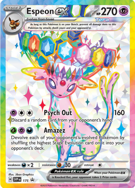 Espeon ex Full Art Promo - SVP175 - Scarlet & Violet Promos