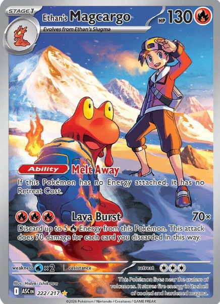 Ethan's Magcargo Illustration Rare - 222/217 - Ascended Heroes