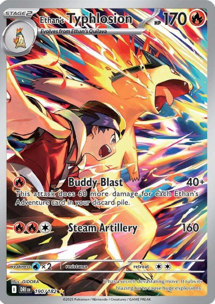 Ethan's Typhlosion Illustration Rare - 190/182 - Destined Rivals