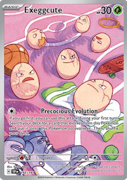 Exeggcute Illustration Rare - 192/191 - Surging Sparks