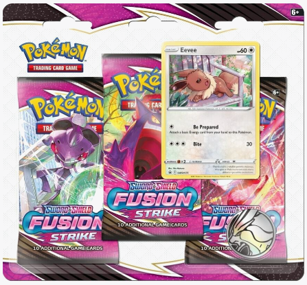 Fusion Strike 3 Pack Blister (Eevee)