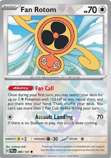 Fan Rotom Pokeball Reverse Holo - 085/131 - Prismatic Evolutions