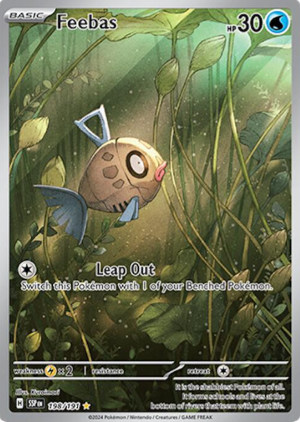 Feebas Illustration Rare - 198/191 - Surging Sparks