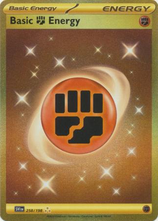 Fighting Energy Secret Rare - 258/198 - Scarlet & Violet Base