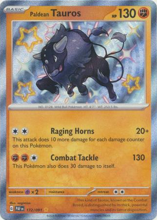 Paldean Tauros Baby Shiny - 172/091 - Paldean Fates