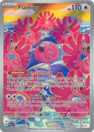 Flamigo Illustration Rare - 227/193 - Paldea Evolved
