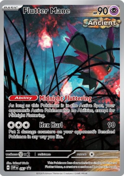 Flutter Mane Illustration Rare Promo - SV097 - Scarlet & Violet Promos