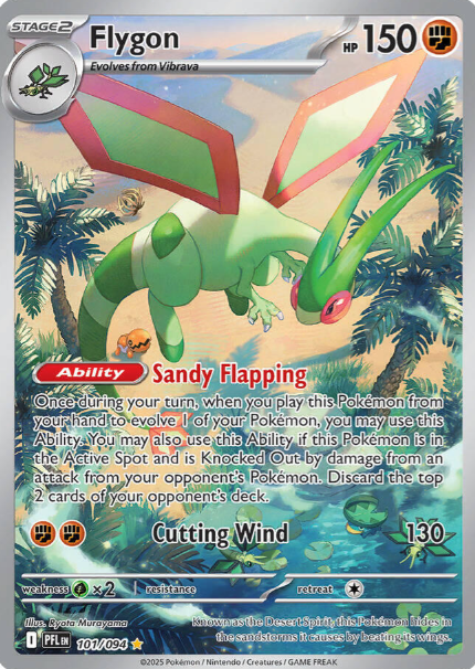 Flygon Illustration Rare - 101/94 - Phantasmal Flames