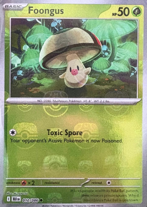 Foongus Master Ball Reverse - 10/86 - Black Bolt