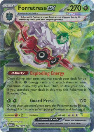 Forretress ex - 002/091 - Paldean Fates