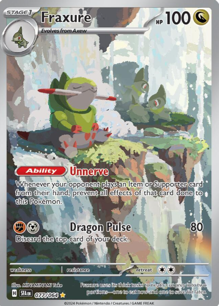 Fraxure Illustration Rare - 77/64 - Shrouded Fable