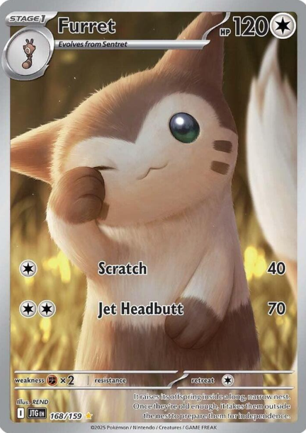 Furret Illustration Rare - 168/159 - Journey Together