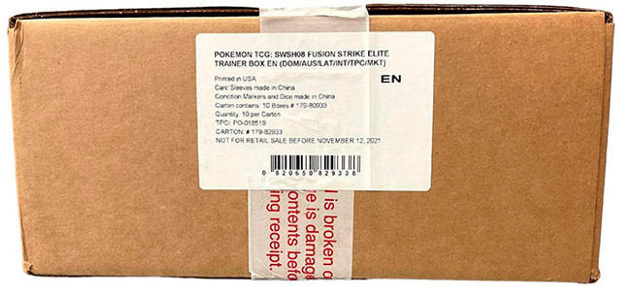 Fusion Strike Elite Trainer Box Sealed Case