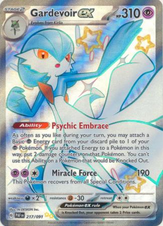 Gardevoir ex Full Art Shiny - 217/091 - Paldean Fates