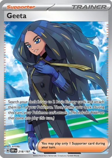 Geeta Full Art -218/197 - Obsidian Flames