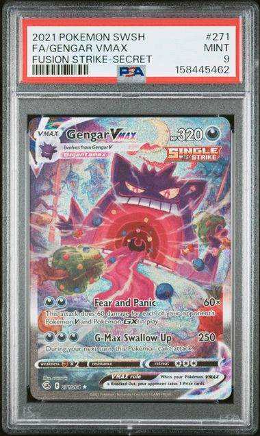 Gengar VMAX Alternate Art - PSA 9 - Fusion Strike