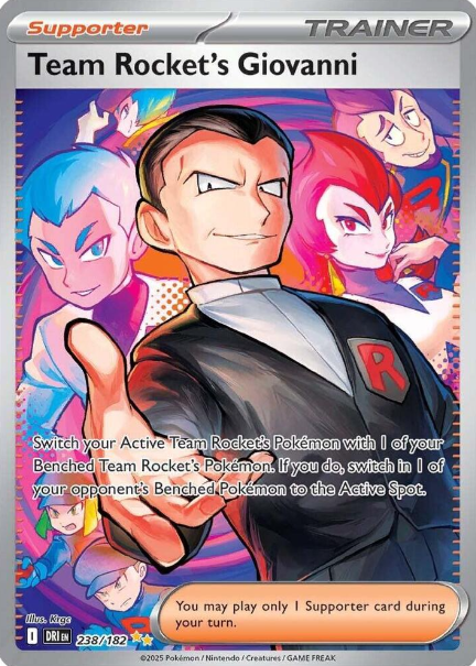 Team Rocket's Giovanni Special Illustration Rare - 238/182 - Destined Rivals
