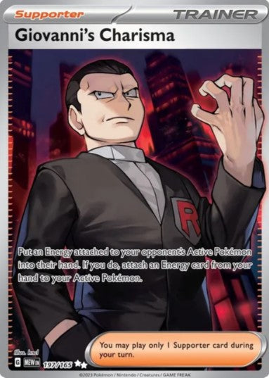 Giovanni's Charisma Full Art - 197/165 - Scarlet & Violet 151