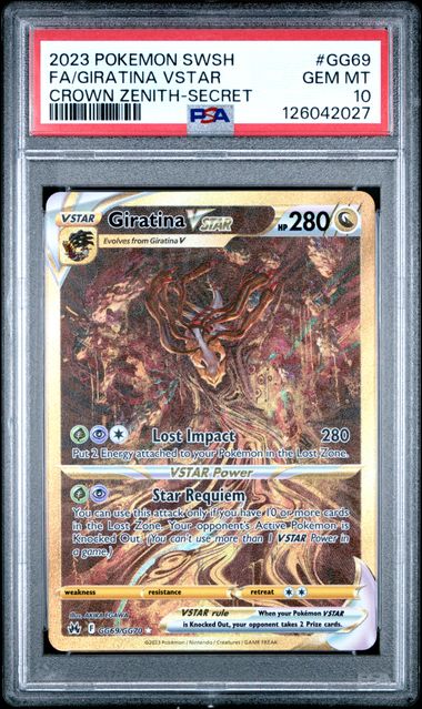 Giratina VSTAR Secret Rare - PSA 10 - Crown Zenith