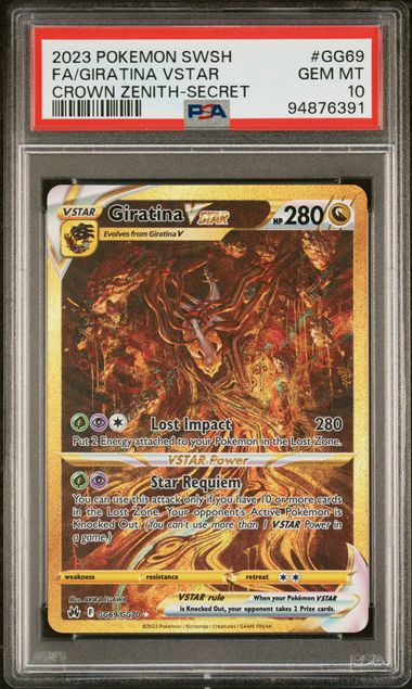 Giratina VSTAR Secret Rare - PSA 10 - Crown Zenith