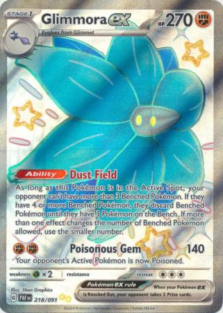 Glimmora ex Full Art Shiny - 218/091 - Paldean Fates