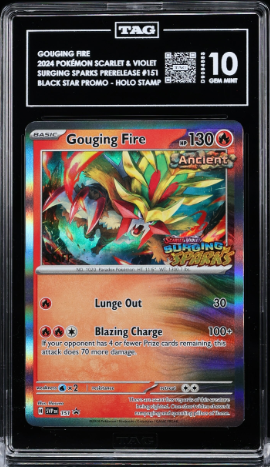 Gouging Fire STAFF Promo - TAG 10 - SVP151 - Scarlet & Violet Promos (POP 1)