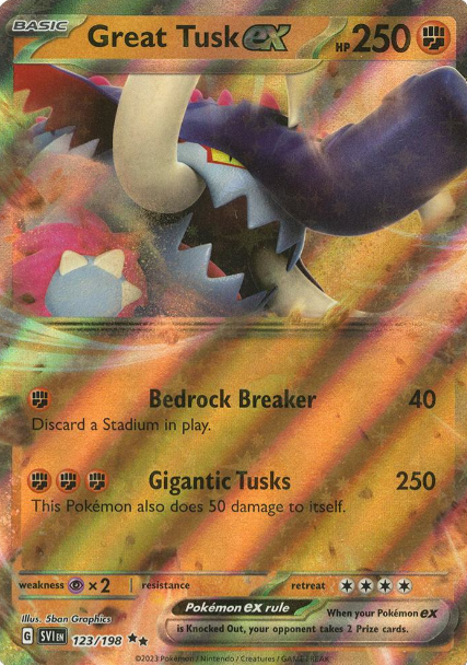 Great Tusk ex - 123/198 - Scarlet & Violet Base