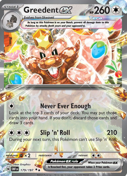 Greedent ex - 179/197 - Obsidian Flames