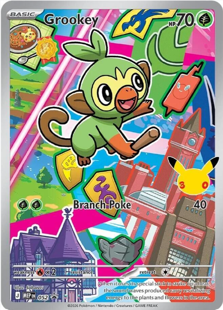 Grookey Illustration Rare Promo - 052 - Mega Evolution Promos