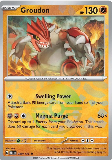 Groudon Pokeball Reverse Holo - 049/131 - Prismatic Evolutions