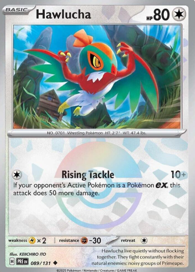 Hawlucha Pokeball Reverse Holo - 89/131 - Prismatic Evolutions