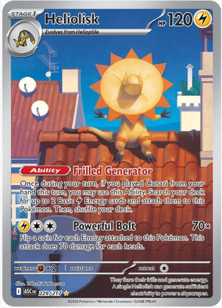 Heliolisk Illustration Rare - 229/217 - Ascended Heroes