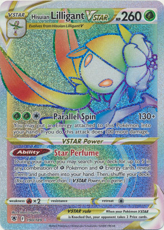 Hisuian Lilligant VSTAR Rainbow Rare - 190/189 - Astral Radiance