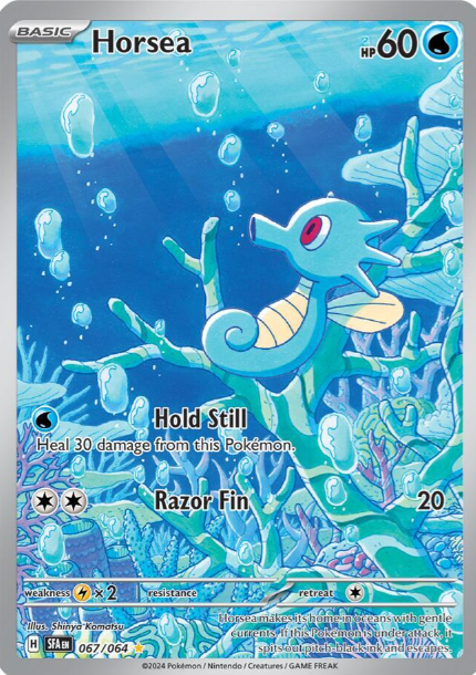 Horsea Illustration Rare - 67/64 - Shrouded Fable