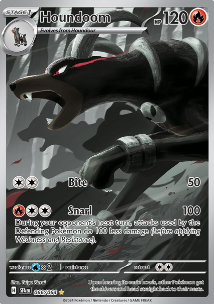 Houndoom Illustration Rare - 66/64 - Shrouded Fable