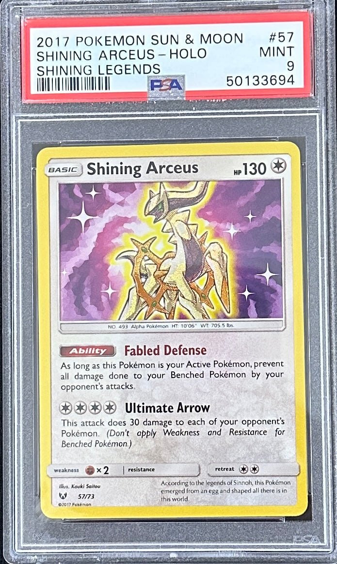 Shining Arceus - PSA 9 - Shining Legends