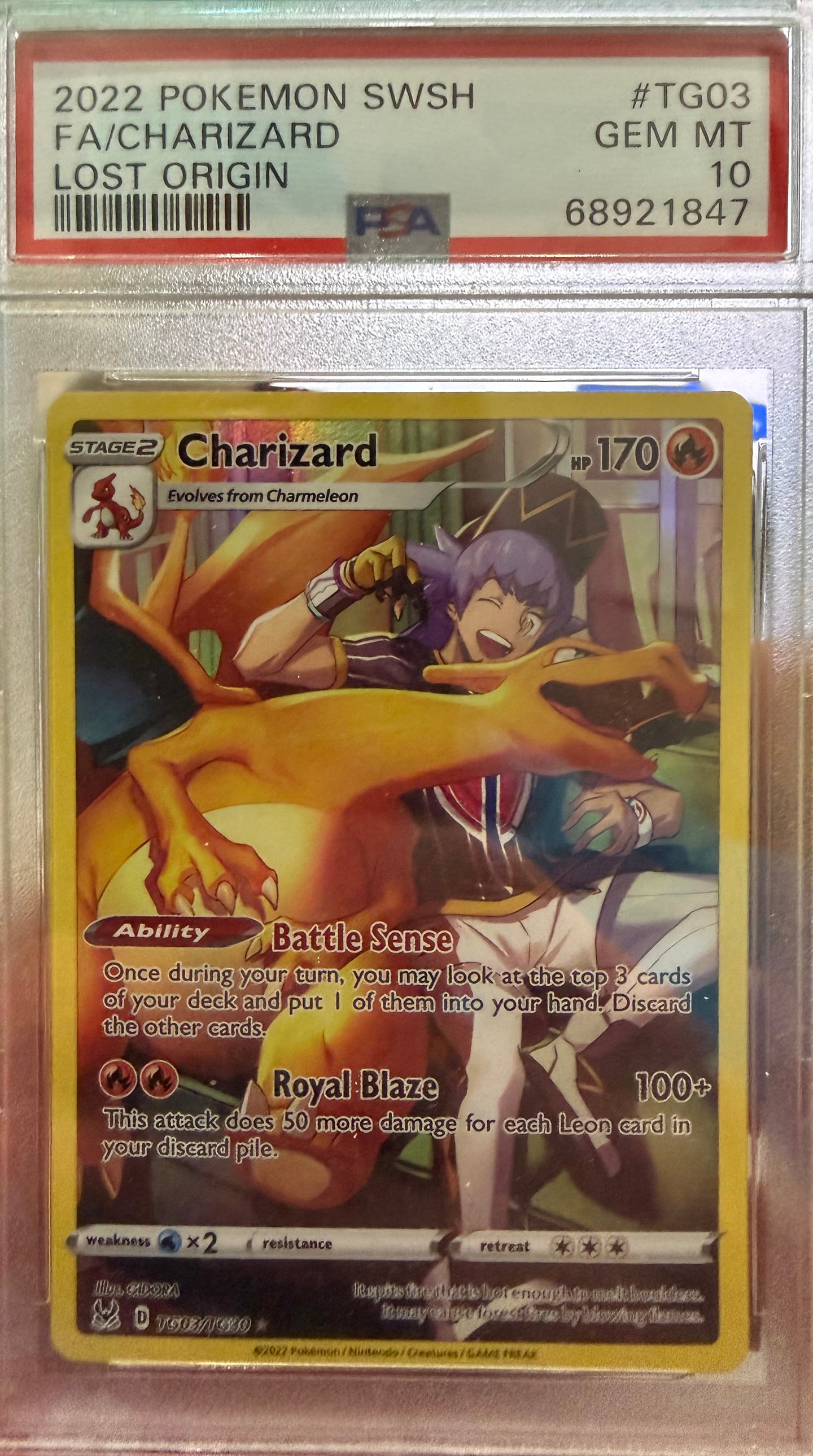 Charizard Full Art - PSA 10 - Lost Origin Trainer Gallery