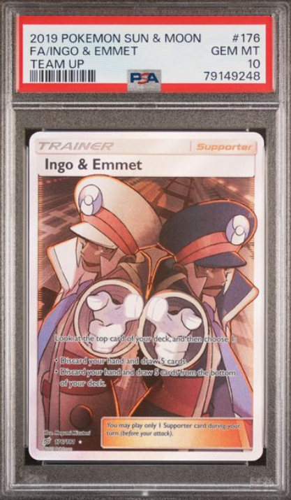 Ingo & Emmet Full Art - PSA 10 - Team Up