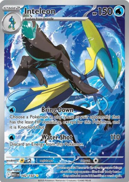 Inteleon Illustration Rare - 142/132 - Mega Evolution