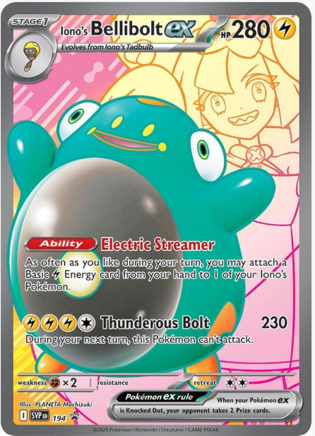 Iono's Bellibolt ex Full Art - 194 - Scarlet & Violet Promo Card