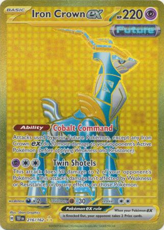 Iron Crown ex Hyper Rare - 216/162 - Temporal Forces
