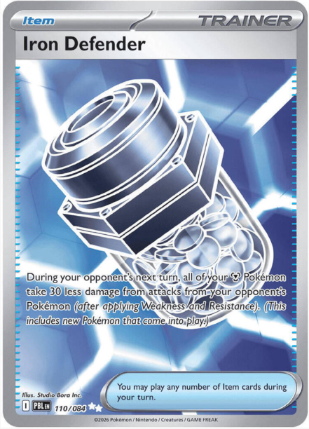 Iron Defender Full Art - 110/084 - Pitch Black