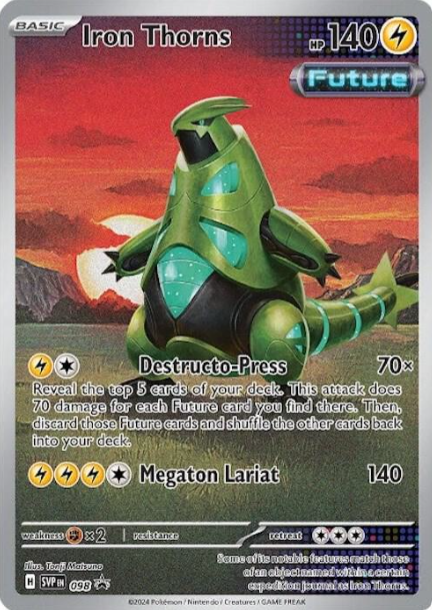Iron Thorns Illustration Rare Promo - SVP098 - Scarlet & Violet Promos