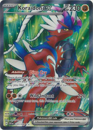Koraidon EX Full Art - 231/198 - Scarlet & Violet