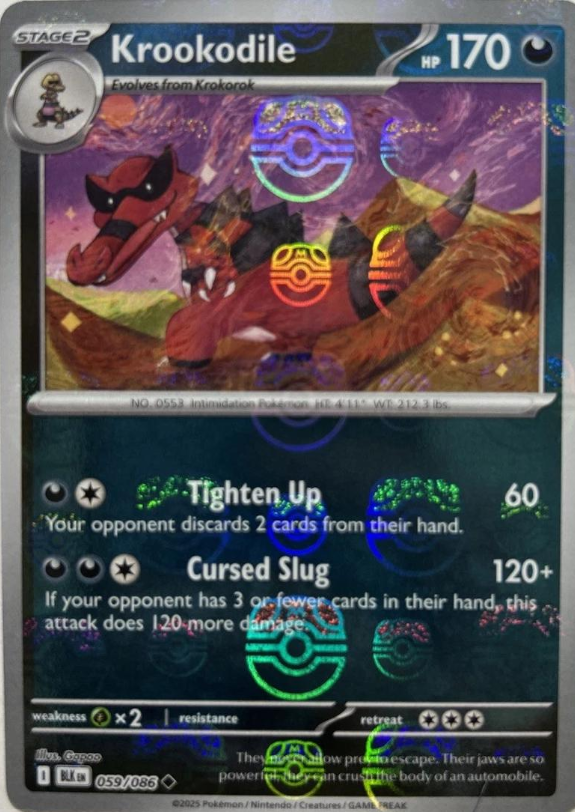 Krookodile Master Ball Reverse - 59/86 - Black Bolt