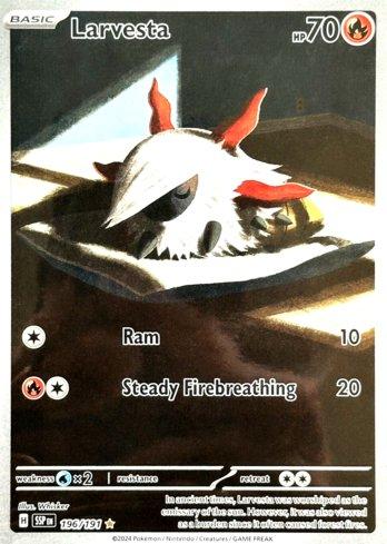 Larvesta Illustration Rare - 196/191 - Surging Sparks