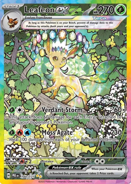 Leafeon ex Special Illustration Rare - 144/131 - Prismatic Evolutions