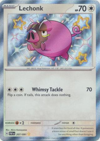 Lechonk Baby Shiny - 207/091 - Paldean Fates